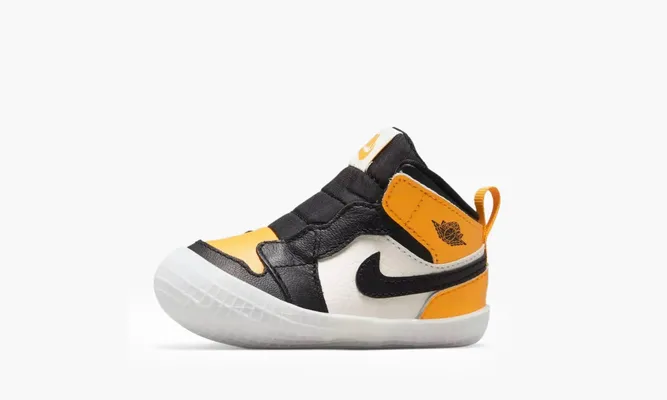 Для самых маленьких Air Jordan 1 Crib Bootie I «Taxi» черный