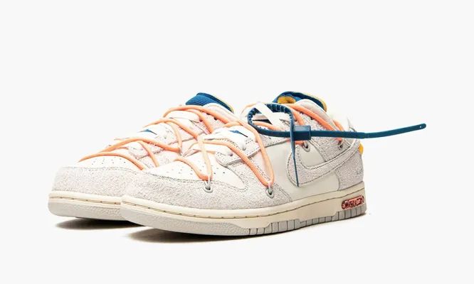 Кроссовки Nike Dunk Low «Off-white - Lot 19» кремовый
