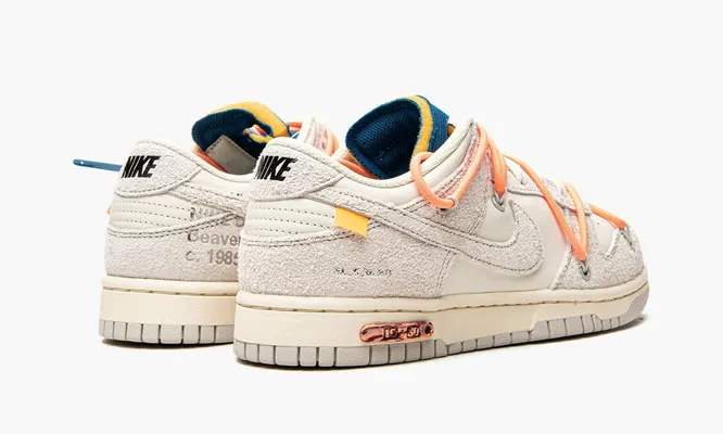 Кроссовки Nike Dunk Low «Off-white - Lot 19» кремовый