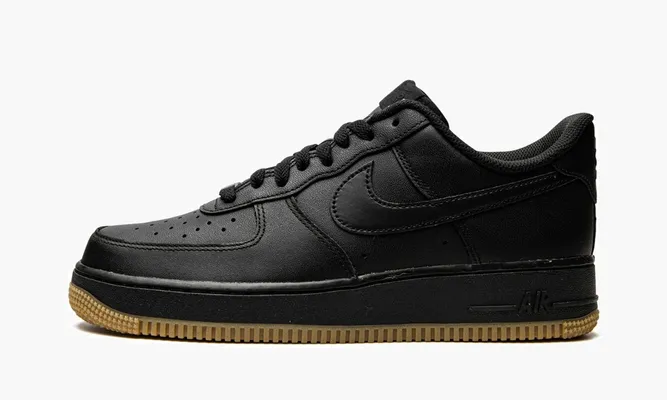 Кроссовки Nike Air Force 1 Low '07 «Black Gum» черный