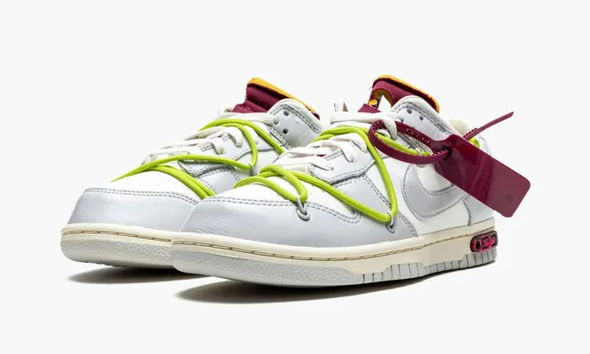 Кроссовки Nike Dunk Low «Off-white - Lot 8» серый