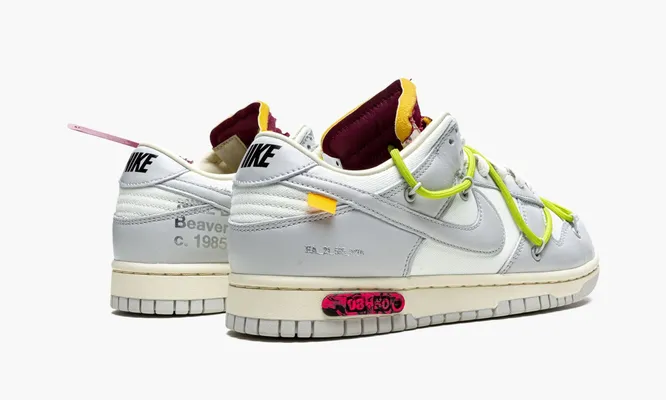 Кроссовки Nike Dunk Low «Off-white - Lot 8» серый
