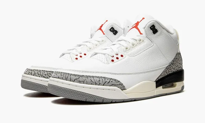Кроссовки Air Jordan 3 Retro «White Cement Reimagined» белый