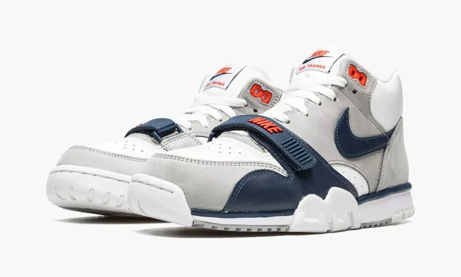 Кроссовки Nike Air Trainer 1 «White Midnight Navy Medium Grey» серый