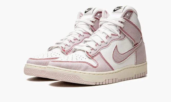Кроссовки Nike Dunk High 1985 «Barely Rose Denim» розовый