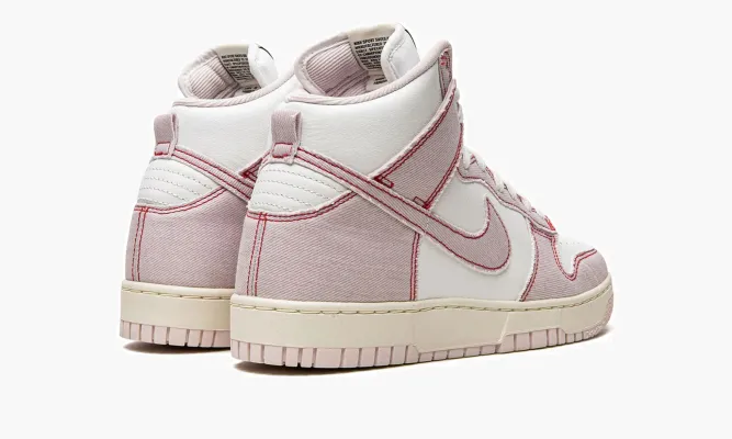 Кроссовки Nike Dunk High 1985 «Barely Rose Denim» розовый