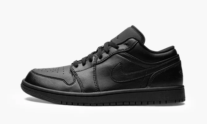 Кроссовки Air Jordan 1 Low «Triple Black 2022» черный