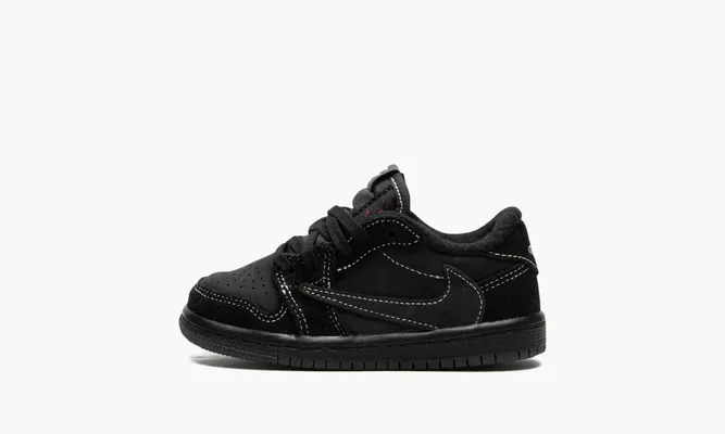 Кроссовки Air Jordan 1 Retro Low OG SP TD «Travis Scott Black Phantom» черный