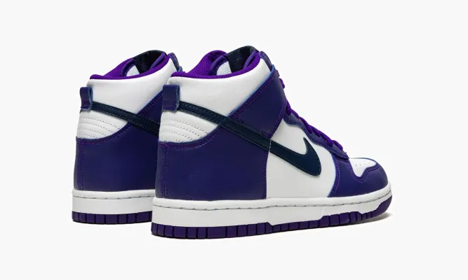 Кроссовки Nike Dunk High GS «Electro Purple Midnght Navy» синий
