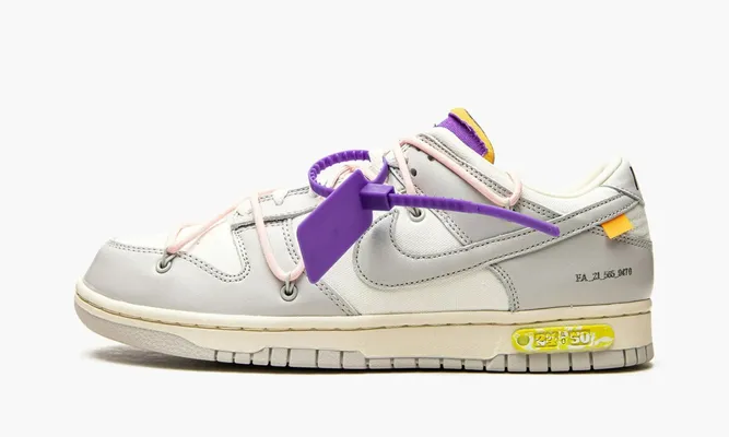 Кроссовки Nike Dunk Low «Off-white - Lot 24» серый