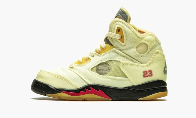 Для самых маленьких Air Jordan 5 Retro PS «Off-white Sail» желтый