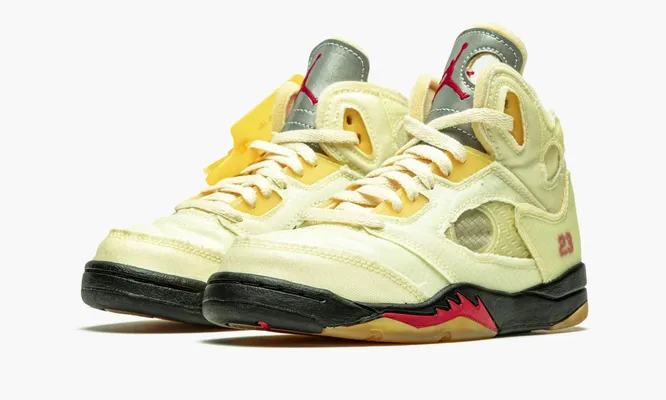 Для самых маленьких Air Jordan 5 Retro PS «Off-white Sail» желтый