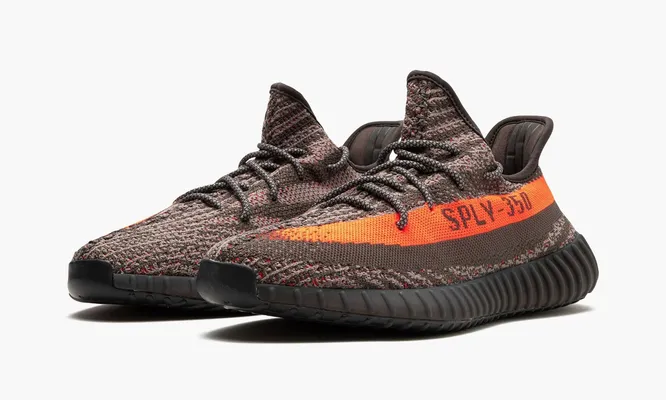 Кроссовки Yeezy Boost 350 V2 «Carbon Beluga» коричневый
