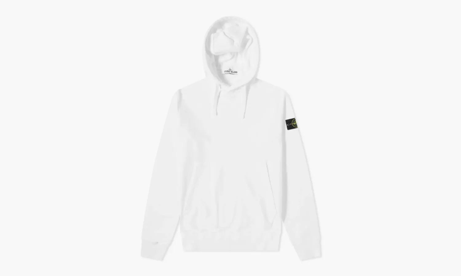 Stone Island Brushed Cotton Popover Hoodie “white”