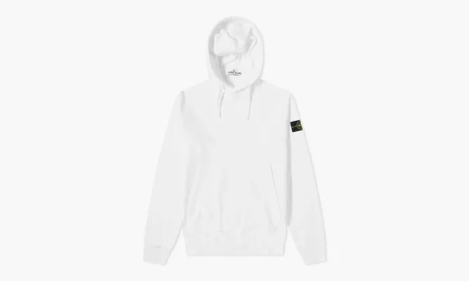 Одежда Stone Island Brushed Cotton Popover Hoodie “white” белый
