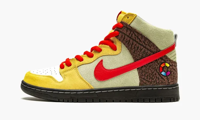 Кроссовки Nike SB Dunk High «Color Skates - Kebab And Destroy» разноцветный
