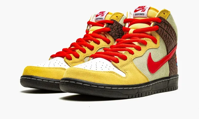 Кроссовки Nike SB Dunk High «Color Skates - Kebab And Destroy» разноцветный