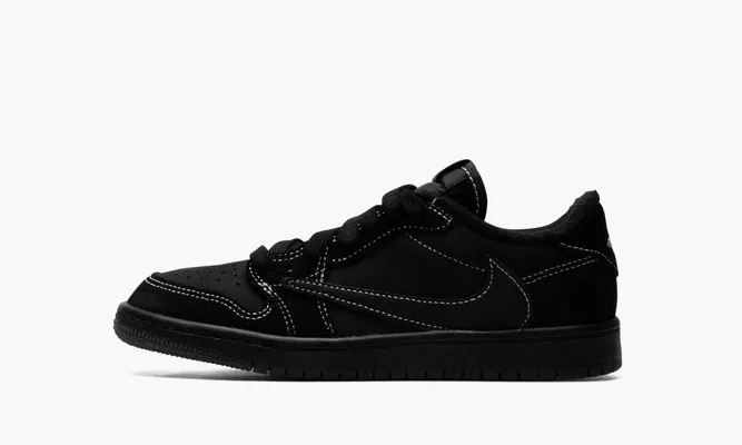 Кроссовки Air Jordan 1 Retro Low OG SP PS «Travis Scott Black Phantom» черный