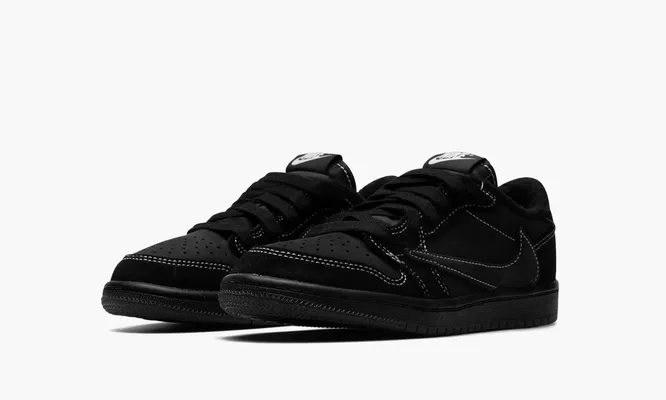 Кроссовки Air Jordan 1 Retro Low OG SP PS «Travis Scott Black Phantom» черный