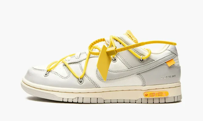 Кроссовки Nike Dunk Low «Off-white - Lot 29» серый