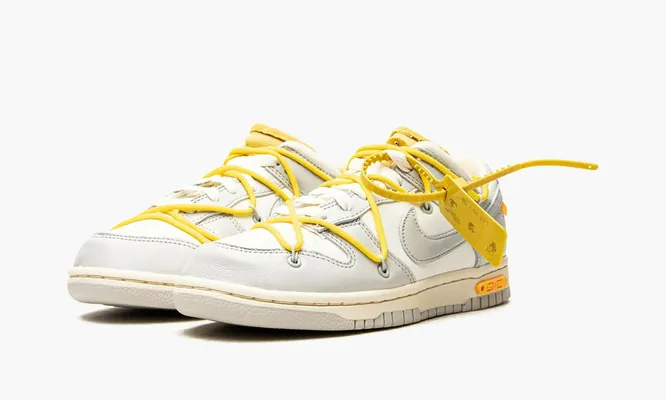 Кроссовки Nike Dunk Low «Off-white - Lot 29» серый