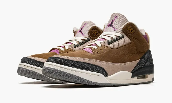 Кроссовки Air Jordan 3 Retro «Winterized Archaeo Brown» коричневый