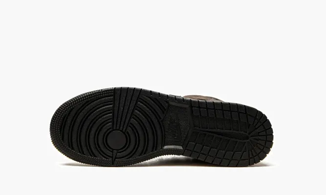 Кроссовки Air Jordan 1 Mid SE GS «Earth Tone» коричневый