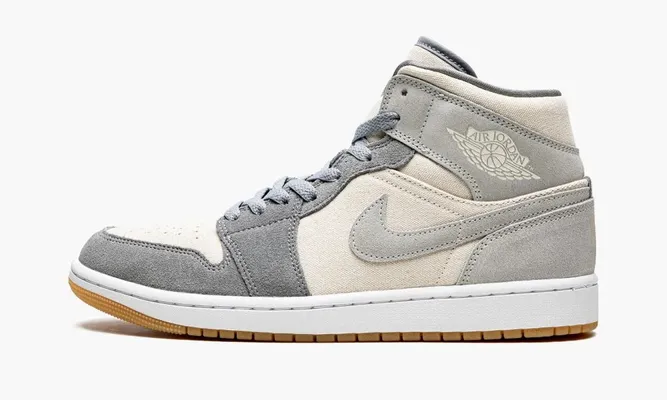 Кроссовки Air Jordan 1 Mid SE «Coconut Milk Grey» кремовый