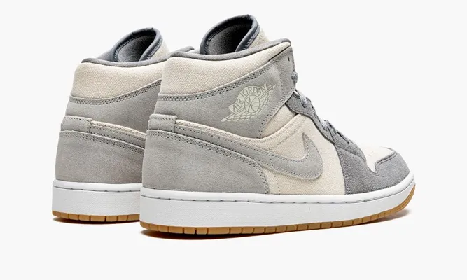 Кроссовки Air Jordan 1 Mid SE «Coconut Milk Grey» кремовый