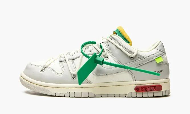 Кроссовки Nike Dunk Low «Off-white - Lot 25» кремовый