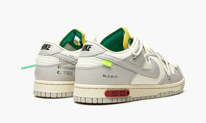 Кроссовки Nike Dunk Low «Off-white - Lot 25» кремовый