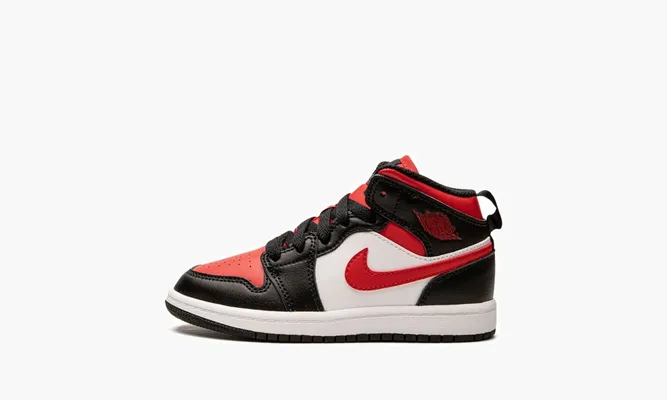 Кроссовки Air Jordan 1 Mid PS «Black Fire Red» черный