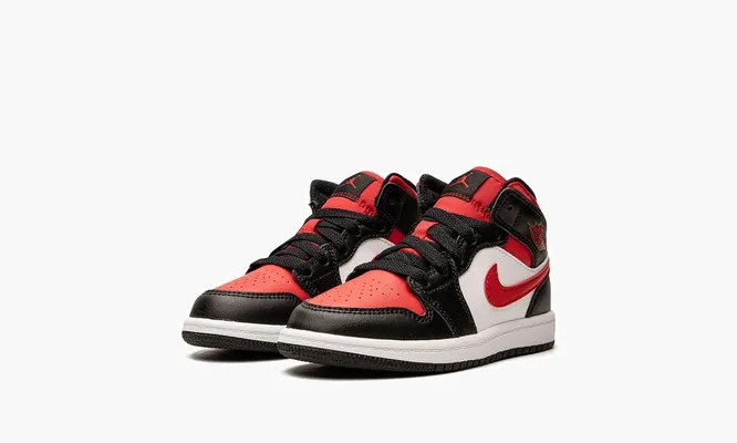 Кроссовки Air Jordan 1 Mid PS «Black Fire Red» черный