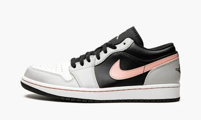 Кроссовки Air Jordan 1 Low «Black Grey Pink» серый