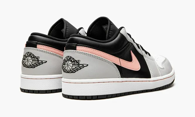 Кроссовки Air Jordan 1 Low «Black Grey Pink» серый