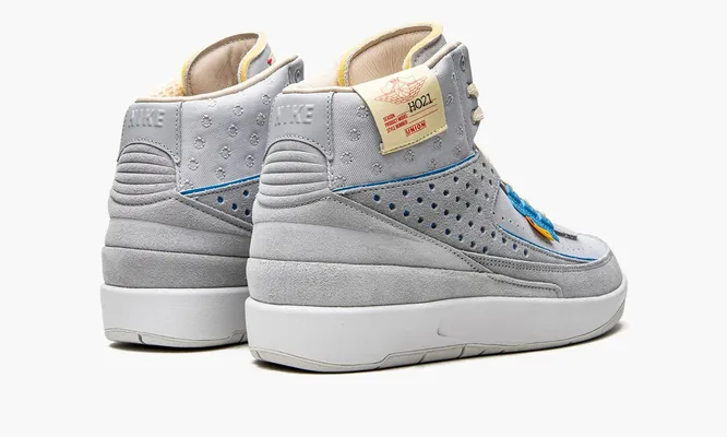 Кроссовки Air Jordan 2 Retro SP «Union - Grey Fog» серый