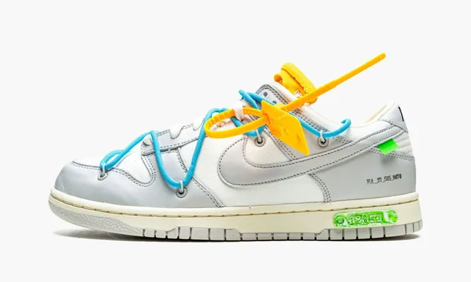 Кроссовки Nike Dunk Low «Off-white - Lot 2» серый