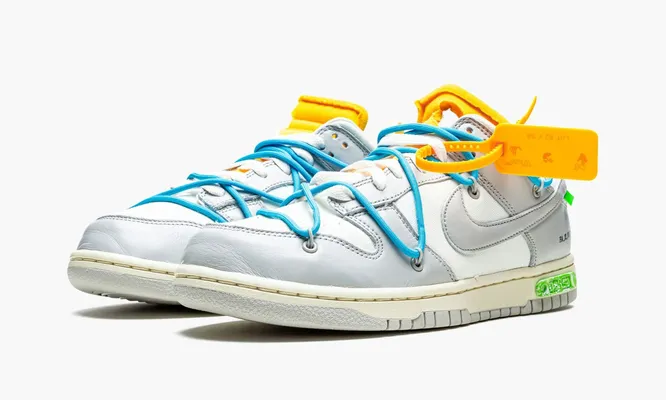 Кроссовки Nike Dunk Low «Off-white - Lot 2» серый