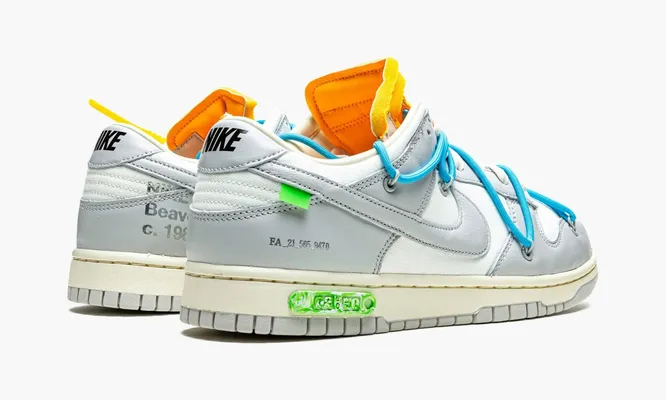 Кроссовки Nike Dunk Low «Off-white - Lot 2» серый