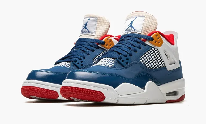 Кроссовки Air Jordan 4 Retro GS «Messy Room» синий