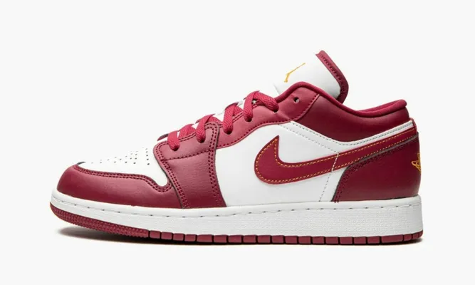 Кроссовки Air Jordan 1 Low GS «Cardinal Red» красный