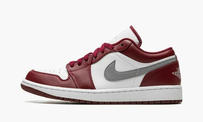 Кроссовки Air Jordan 1 Low «White Bordeaux» белый,бордовый
