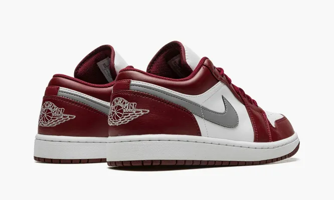 Кроссовки Air Jordan 1 Low «White Bordeaux» белый,бордовый