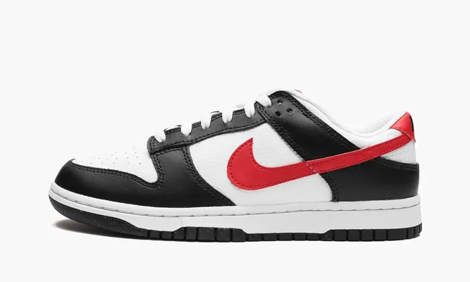 Кроссовки Nike Dunk Low Retro «Red Swoosh Panda» черный