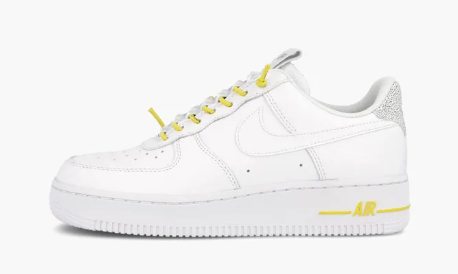 Кроссовки Nike Air Force 1 Low Lux WMNS «White Chrome Yellow» белый