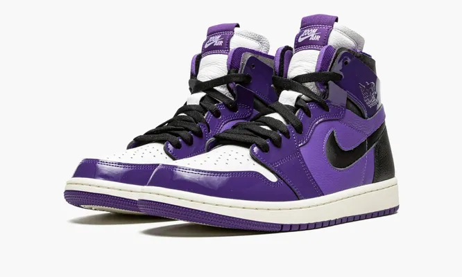 Кроссовки Air Jordan 1 High Zoom Air CMFT WMNS «Purple Patent» фиолетовый