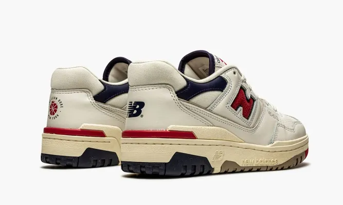 Кроссовки New Balance 550 «Aime Leon Dore - White Navy Red» кремовый