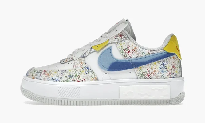 Кроссовки Nike Air Force 1 Fontanka Low WMNS «Flowers» разноцветный