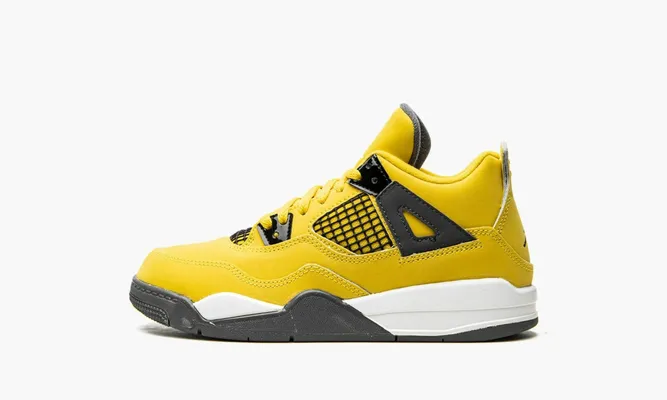 Кроссовки Air Jordan 4 Retro PS «Lightning 2021» желтый