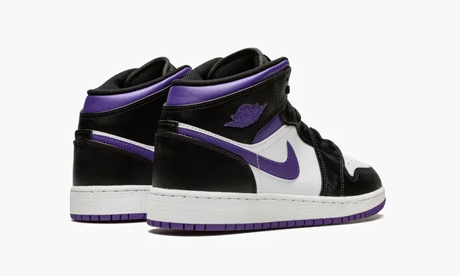 Кроссовки Air Jordan 1 Mid GS «Dark Iris» черный